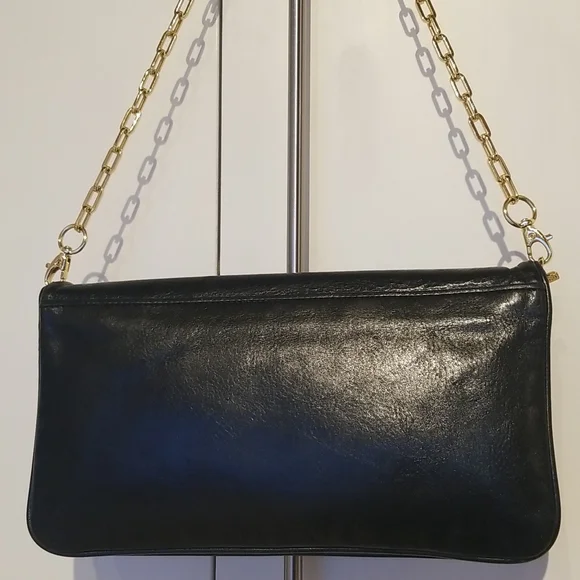 Tory Burch Suki Reva Leather Clutch Shoulder Bag